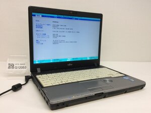 ジャンク/ FUJITSU FMVNP8AE LIFEBOOK P772/G Intel Core i5-3340M メモリ4.1GB HDD320.07GB 【G12053】