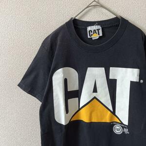 W3 CAT キャタピラー　tシャツ 半袖　USA製ヴィンテージ　Sメンズ程度