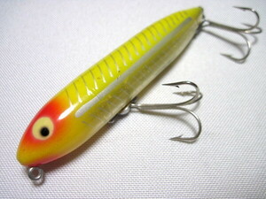 ’70～’80年代に収集《Heddon》ザラスプーク【XRY】人気カラー＿ZARA-SPOOK『オールドへドン』当時物『タイコ鉛の粉吹き有』首ワレ 吹き目