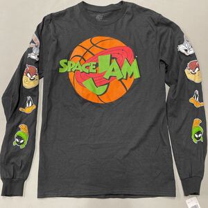 SPACE JAM スペース ジャム Tシャツ Sサイズ LOONEY TUNESルーニーテューンズ ワーナーブラザーズ 未使用 ロンT 長袖 黒 ブラック メンズ