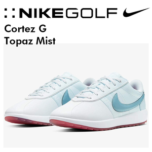 26cm ナイキ コルテッツ G スパイクレス ホワイト/トパーズミスト NIKE W Cortez G NRG White/Topaz Mist-Laser Blue Gaze