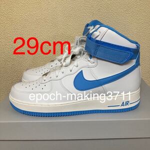 29cm 国内正規新品 WMNS NIKE AIR FORCE 1 HIGH OG QS WHITE UNIVERSITY BLUE SAIL UNC ナイキ ウィメンズ フォース 1 ハイ DX3805-100