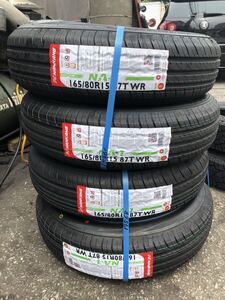 空冷VW等　ナンカン　ホワイトリボンタイヤ　165/80R15 87T 4本セット　送料無料即決