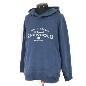 アールニューボールド/R.NEWBOLD☆プルオーバー/スウェットパーカー【メンズM/紺/navy】Tops/Parker◇mBH601