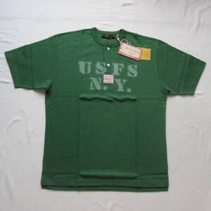 ☆新品 フリーホイーラーズ ヘンリーネック Tシャツ (44) ”U.S.FOREST SERVICE” / FREEWHEELERS / HENLEY NECKED SHORT SLEEVE SHIRT /