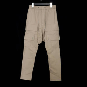 DEVOA カーゴパンツ コットン/リネン サイズ1 ベージュ PTN-LCG デヴォア Cargo Pants Cotton Linen サルエル 22aw