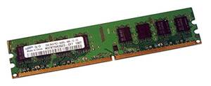 【中古】SAMSUNG PC2-6400U (DDR2-800) 2GB 240pin DIMM デスクトップパソコン用メモリ 型番：M378T56