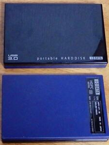 外付け ハードディスク 1TB ポータブル HDD　I-O DATA HDPC-UT1.OK USB 3.0累積使用21H時間 1個