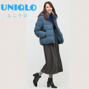 sale!新品タグ付☆UNIQLO ユニクロ☆ライトポンチクロップドフレアパンツ　チャコール