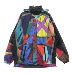 Sacai (サカイ) 21AW ×KAWS Packable Blouson カウズ 総柄ナイロンジャケット ジップアップマウンテンパーカー マルチ 21-02563M