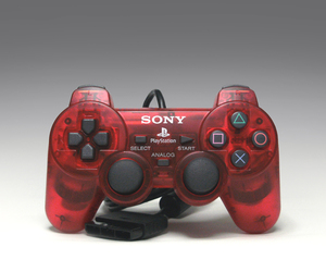 ● SONY 純正 PS2 アナログコントローラー SCPH-10010R クリムゾン・レッド 整備済み デュアルショック2 DUALSHOCK 2 Crimson Red SCE 透赤