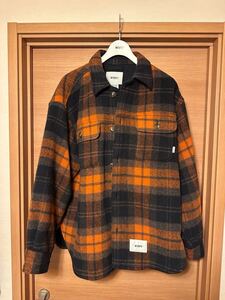 【美品】2024秋冬　Lサイズ　サイズ03　オレンジ　WCPO 02 / JACKET / WOPL. MOSSER. TEXTILE （242WVDT-JKM04)　ダブルタップス　WTAPS　