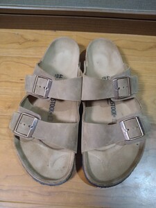 ビルケンシュトック BIRKENSTOCK アリゾナ タバコ 44 28.5 ドイツ製 Arizona レザー