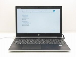 【1円スタート】hp ProBook 450 G5 2AZ82AV Core i5 7200U 2.5Ghz 8GB 15.6インチ OSなし BIOSのみ