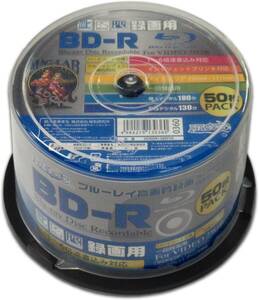 HIDISC BD-R 1回録画 6倍速 25GB 50枚 スピンドルケース