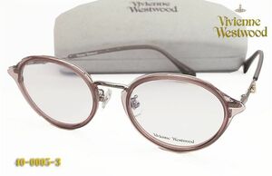 VivienneWestwood（ヴィヴィアン・ウエストウッド）眼鏡 メガネ フレーム 40-0005-3 ボストン 40-0005 c03