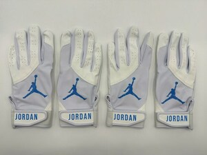 JORDAN ジョーダン 野球 両手 バッティンググローブ ホワイトxブルー Size-L　2セット まとめ売り