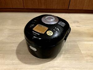 【美品】動作品 Panasonic パナソニック 炊飯器 SR-KB055-K ブラック 2016年製 三合炊き ダイアモンド釜 IHジャー