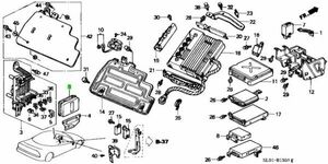 ホンダ ABA-NA2 NSX インテグレーテッド コントロールユニツト CONTROL UNIT INTEGRATED Genuine HONDA 純正 JDM OEM メーカー純正品