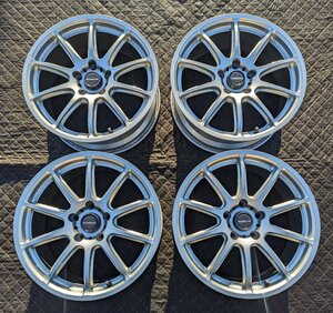 BRIDGESTONE PRODRIVE プロドライブ GC-010G 17インチ 7.5J +42 114.3 5穴 鍛造 4本セット センターキャップ付き 希少 絶版 美品 CE28N