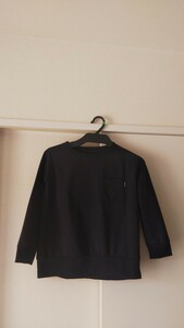 数回着用☆THE NORTH FACE☆ノースフェイス☆3/4 AIRY RELAX TEE☆定価7480円☆S☆ブラック☆七分袖くらい☆胸元にロゴのタグあり