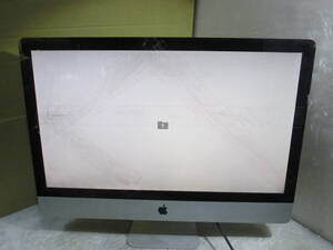 [G3-1/A61129-2]★Apple A1312 iMac (27-inch, Mid 2011)/CPU:不明/HDDなし/メモリ8GB/DVDドライブ/起動時疑問符表示★ジャンク