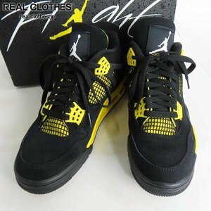 NIKE/ナイキ AIR JORDAN 4 RETRO THUNDER/エアジョーダン4 レトロ サンダー DH6927-017/25.5 /080