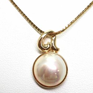 TASAKI(田崎真珠)箱付き!!《K18 マベパールネックレス》U 6.1g 約43cm パール pearl 半円真珠 necklace jewelry ジュエリー ED4/ED7