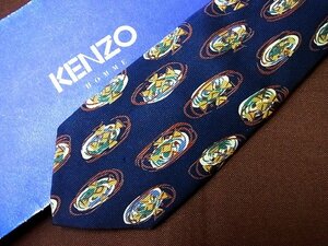 ♪23261C♪良品【デザイン 皿 柄】ケンゾー【KENZO】ネクタイ