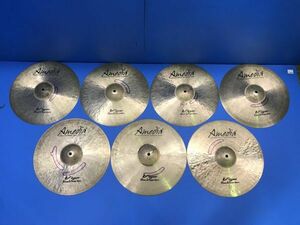 10【 Amedia 】シンバル Vigor Rock Series 7枚セット 16 CRASH HEAVY 音楽機材 器材 ドラム 打楽器 120