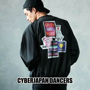 ☆匿名発送☆新品タグ付き Mサイズ DRESSCAMP CYBERJAPAN DANCERS コラボモデル ドレスキャンプ コラージュデザイン ボンバージャケット