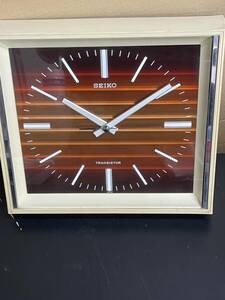 【送料無料】希少!! SEIKO レトロな掛け時計 TA-526 昭和 掛け時計 中古品 