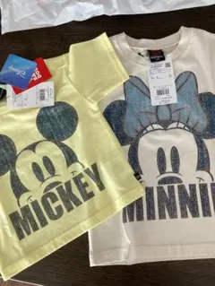 ディズニー　ミッキーミニーお揃いTシャツ