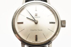 稼働品 ティソ ラウンド シルバー 手巻き レディース 腕時計 TISSOT