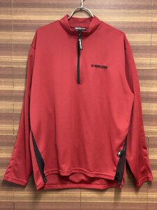 HL182 パールイズミ PEARLiZUMi 長袖 サイクルジャージ 赤 ※サイズ不明、ほつれあり、スレあり