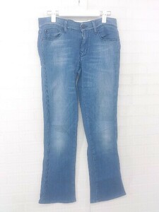 ◇ 7 for all mankind セブンフォーオールマンカインド フレア デニム ジーンズ パンツ サイズ27 ブルー レディース E