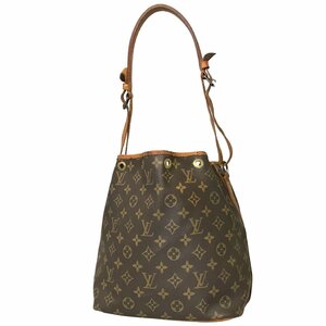 【1円～】ルイヴィトン LOUIS VUITTON バッグ ショルダーバッグ プチ・ノエ M42226 853 レザー ブラウン モノグラム 中古