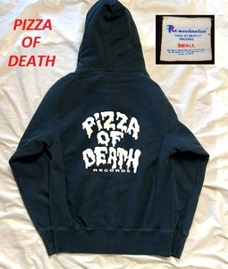 PIZZA OF DEATHピザオブデスジップパーカーS黒★スウェットハイスタンダード