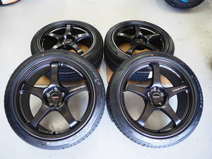 軽量 クロススピード CR5 18inch 5H100 8.5J+45 9.5J+45 GB 輸入 225/40R18 86 GR86 BRZ