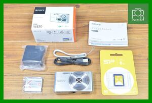 【動作保証・点検済】到着後即使える極上品■SONY CYBER-SHOT DSC-W830■バッテリー・チャージャー・8GB 新品SDカード・元箱付き■RR62