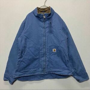 い199 カーハート ダック カバーオール ワークジャケット 古着 Carhartt 