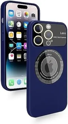 iPhone 14Pro 大型ウィンドウガラス フルレンズ（ブルー）
