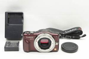 【適格請求書発行】良品 Panasonic パナソニック LUMIX DMC-GF3 ボディ ミラーレス一眼カメラ ブラウン【アルプスカメラ】241008b