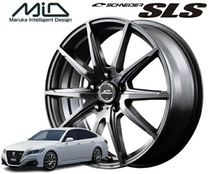 13インチ 5H114.3 5.0J 5J+45 5穴 シュナイダーSLS ホイール 1本 メタリックグレー MID SCHNEIDER SLS