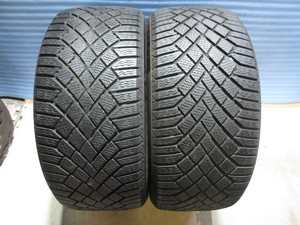 ★2018年式　245/45R18 100T　コンチネンタル　Viking Contact7　245/45/18　残溝6ｍｍ　スタッドレスタイヤ　2本セット