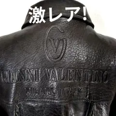 dv2 GIANNI VALENTINO ラムレザージャケット メンズXL相当