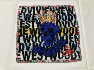 vivienne westwood ヴィヴィアンウエストウッド ロゴ/スカル/オーブ刺繍 タオルハンカチ 中古品