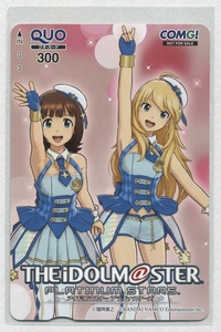 THE IDOLM＠STER PLATINUM STARS/アイドルマスター プラチナスターズ[天海春香&星井美希 COMG！特典QUOカード/クオカード(テレカ)]#2016年