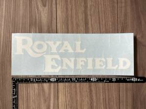 ★送料無料★ROYAL ENFIELD ロイヤルエンフィールド カッティング ステッカー デカール ホワイト