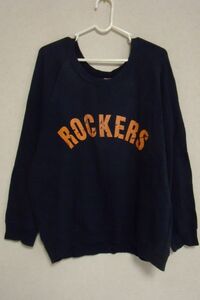 ロデオクラウンズ RODEO CROWNS ゆったりドルマン袖スウェットトレーナー ROCKERS ビッグTシャツ RCSパーカーデニムコーデ 刺繍ロゴ RCWB